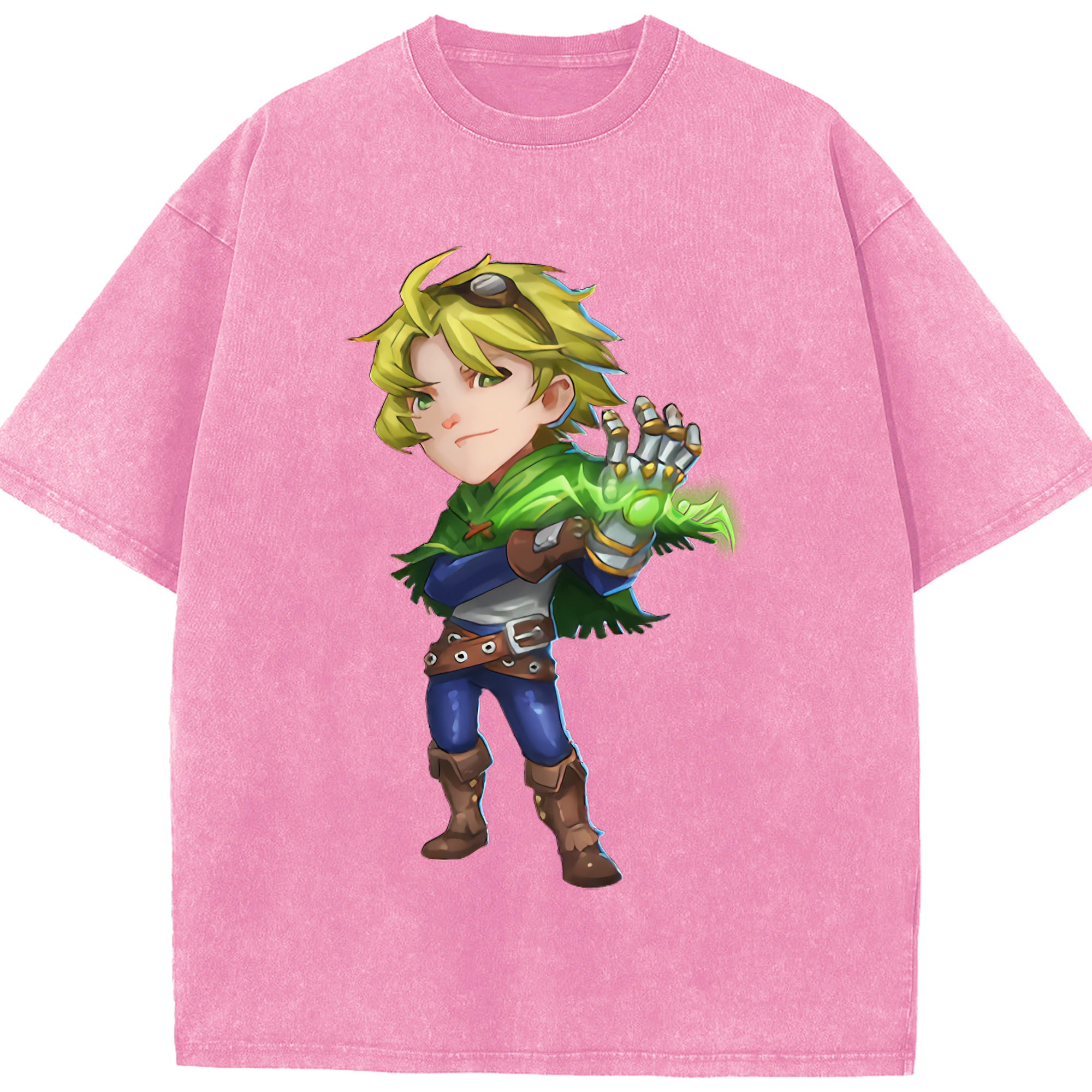 リーグ・オブ・レジェンド League of Legends LOL 綿100% ヴィンテージ風 半袖Tシャツ（フロントプリント）